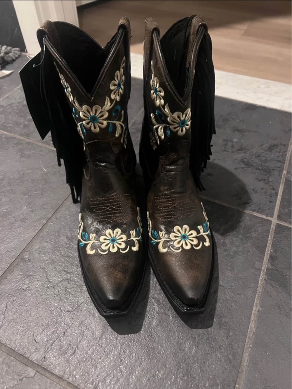 Adorable J.B. Dillon Cowboy Boots with Tassels